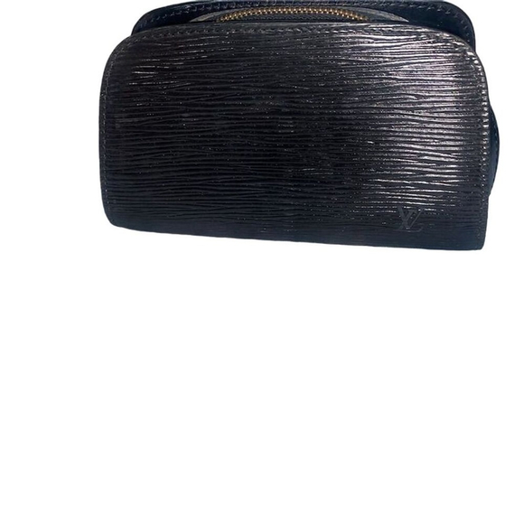Louis Vuitton Black Epi Leather Dauphine Cosmetic Pouch Clutch Small - Picture 2 of 10